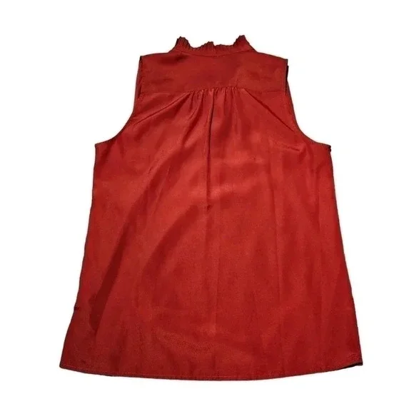 J. Crew Sleeveless Blouse/Shirt - Size 4 - Red Burgundy - Picture 2 of 3